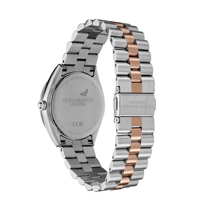 Olivia Burton Sports Luxe Bejewelled 34mm Ladies Watch Silver