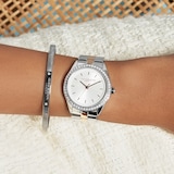 Olivia Burton Sports Luxe Bejewelled 34mm Ladies Watch Silver