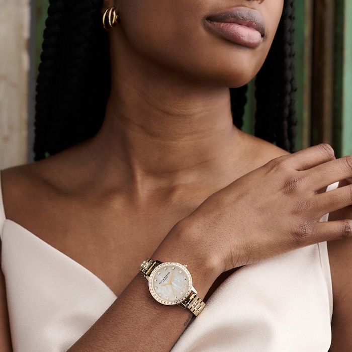 Olivia Burton Treasure 34mm Ladies Watch Mother Of Pearl