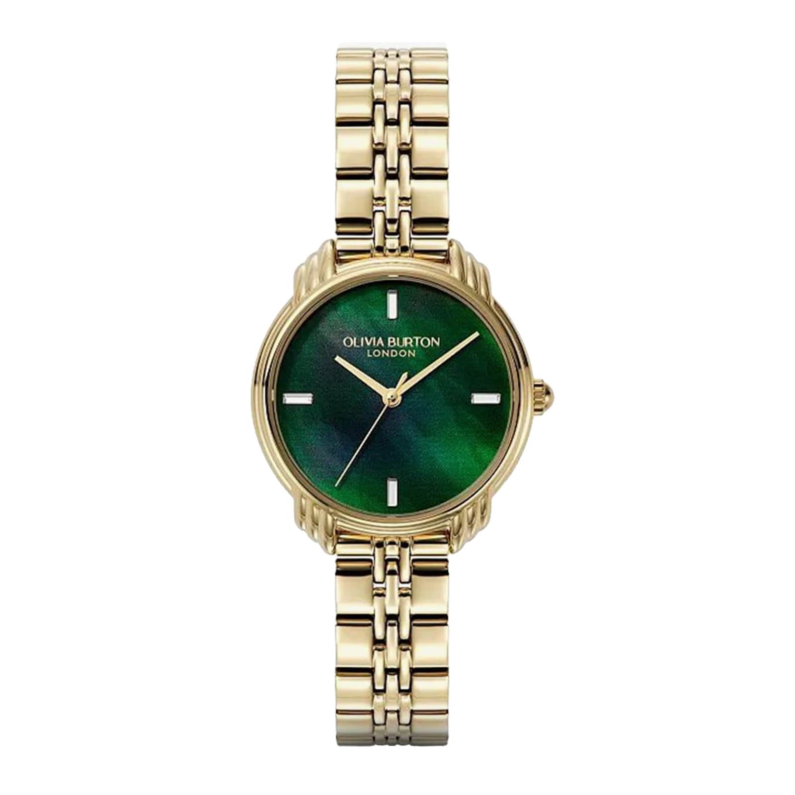 Olivia Burton Art Deco 30mm Ladies Watch Green
