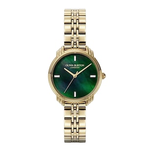 Olivia Burton Art Deco 30mm Ladies Watch Green