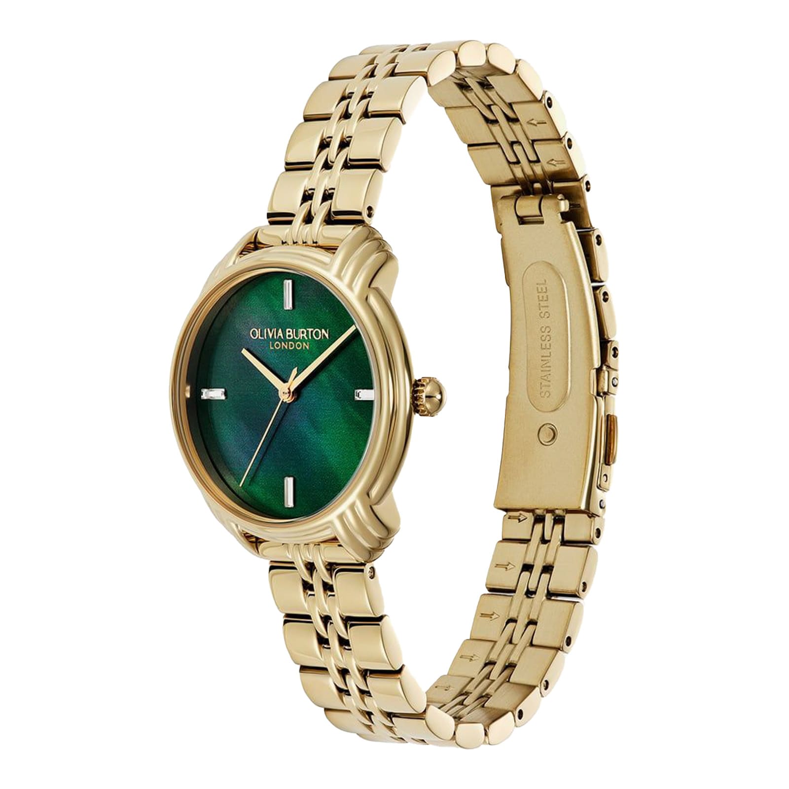 Olivia Burton Art Deco 30mm Ladies Watch Green