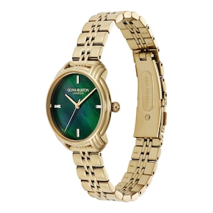 Olivia Burton Art Deco 30mm Ladies Watch Green
