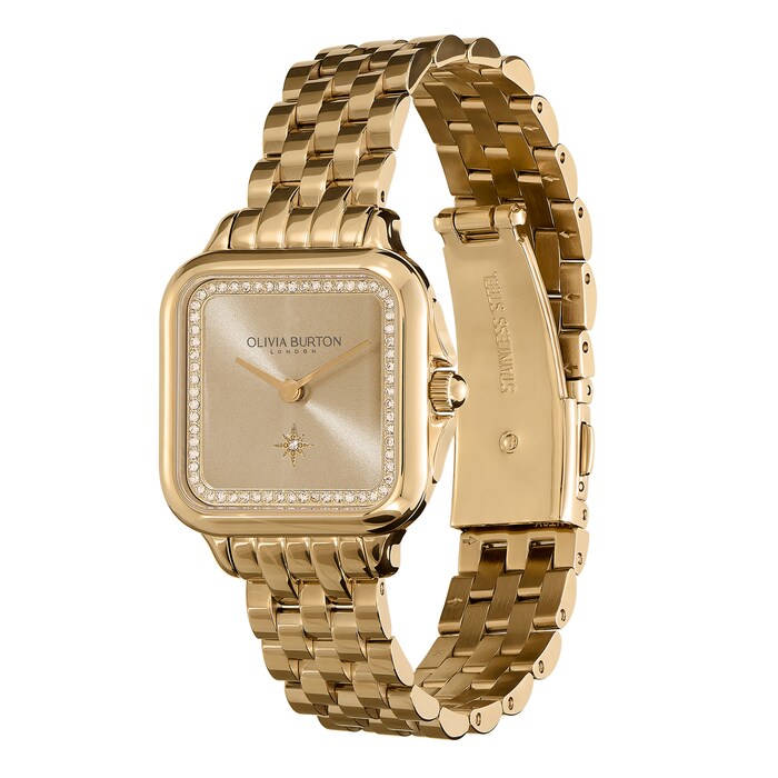 Olivia Burton Grosvenor 28mm Ladies Watch Gold