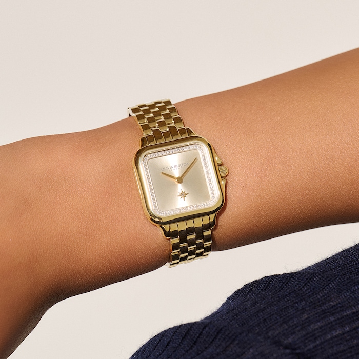 Olivia Burton Grosvenor 28mm Ladies Watch Gold