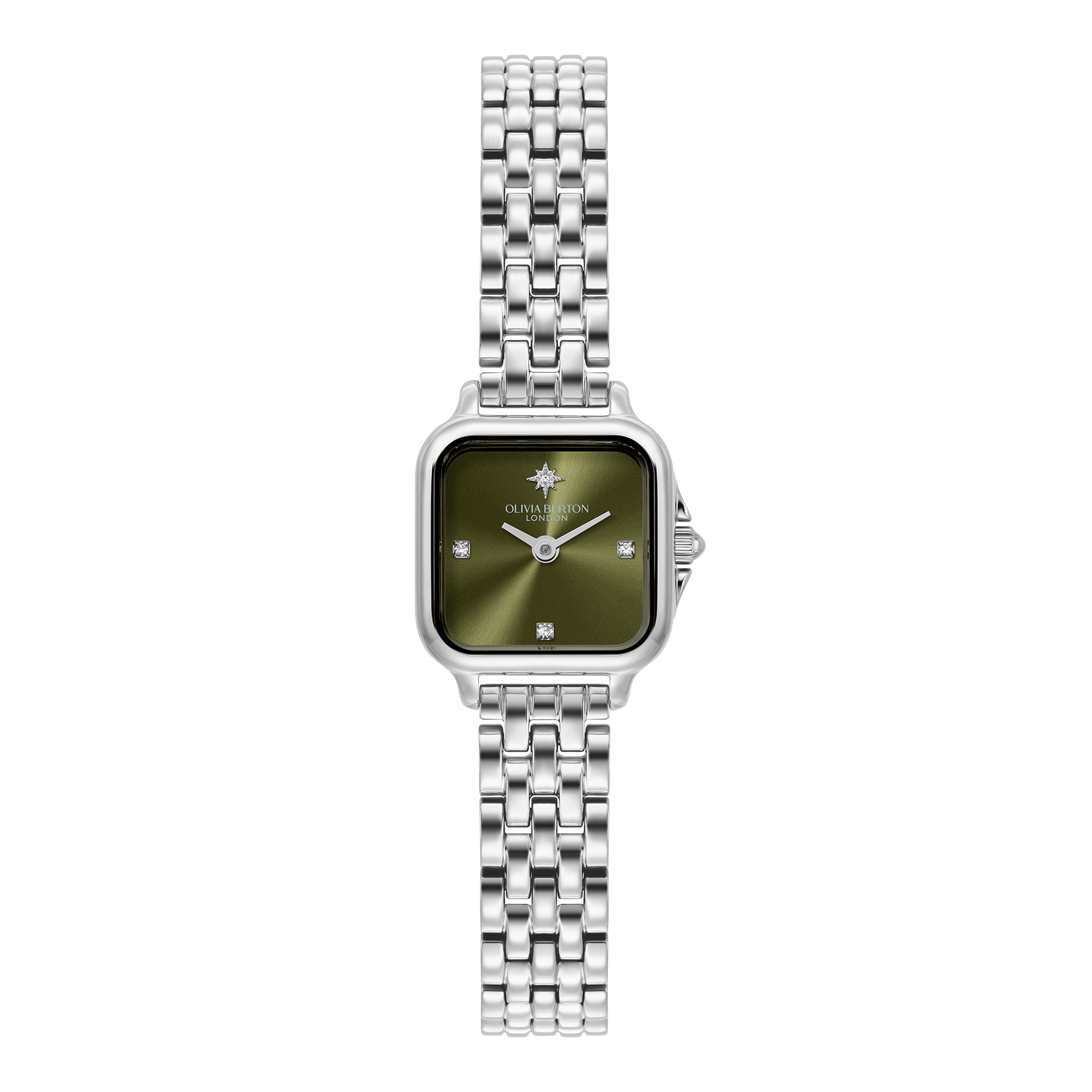Olivia Burton Mini Grosvenor 20mm Ladies Watch Green Olivia Burton Mini Grosvenor 20mm Ladies Watch Green
