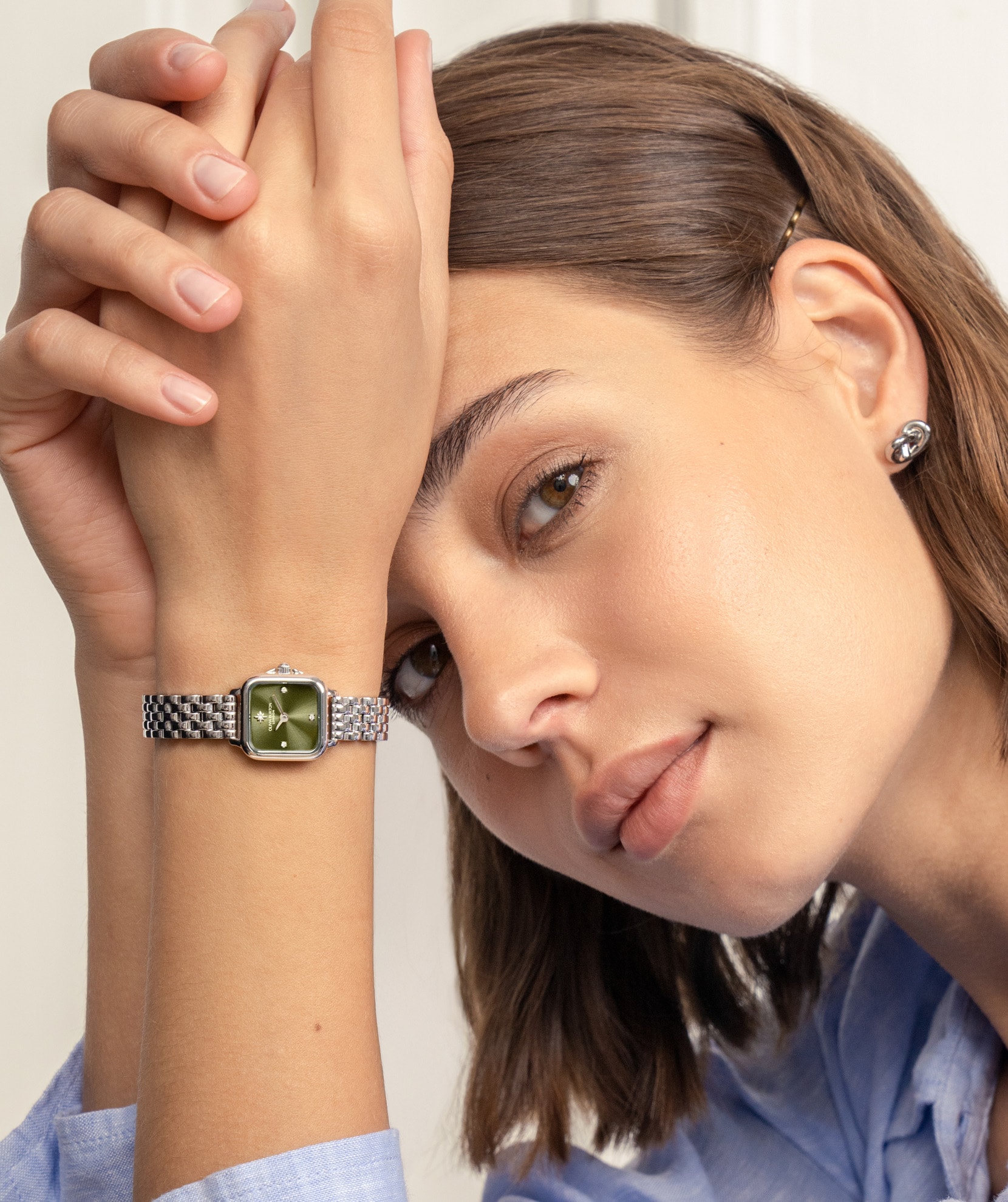 Olivia Burton Mini Grosvenor 20mm Ladies Watch Green Olivia Burton Mini Grosvenor 20mm Ladies Watch Green