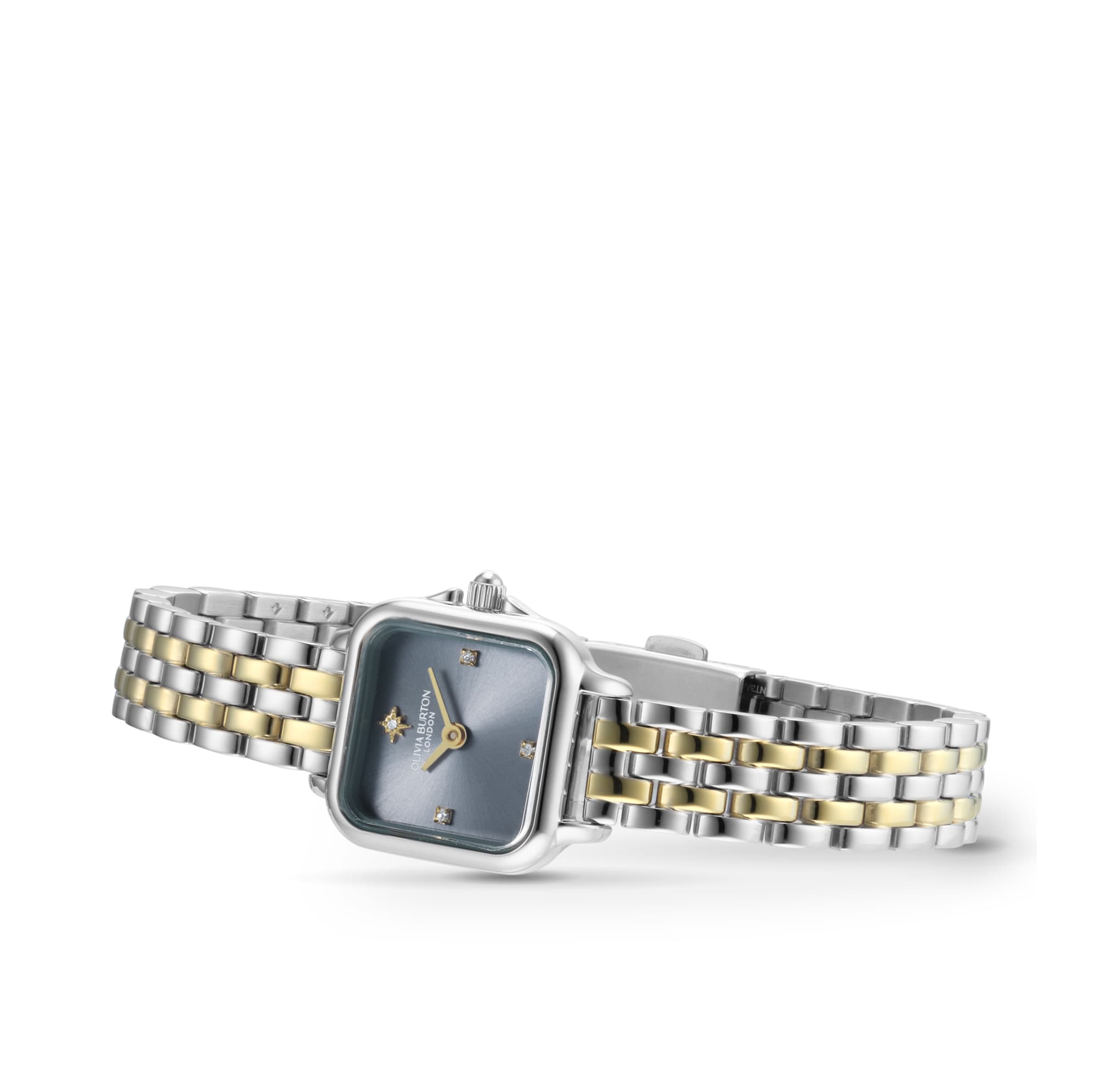 Olivia Burton Mini Grosvenor 20mm Ladies Watch Blue