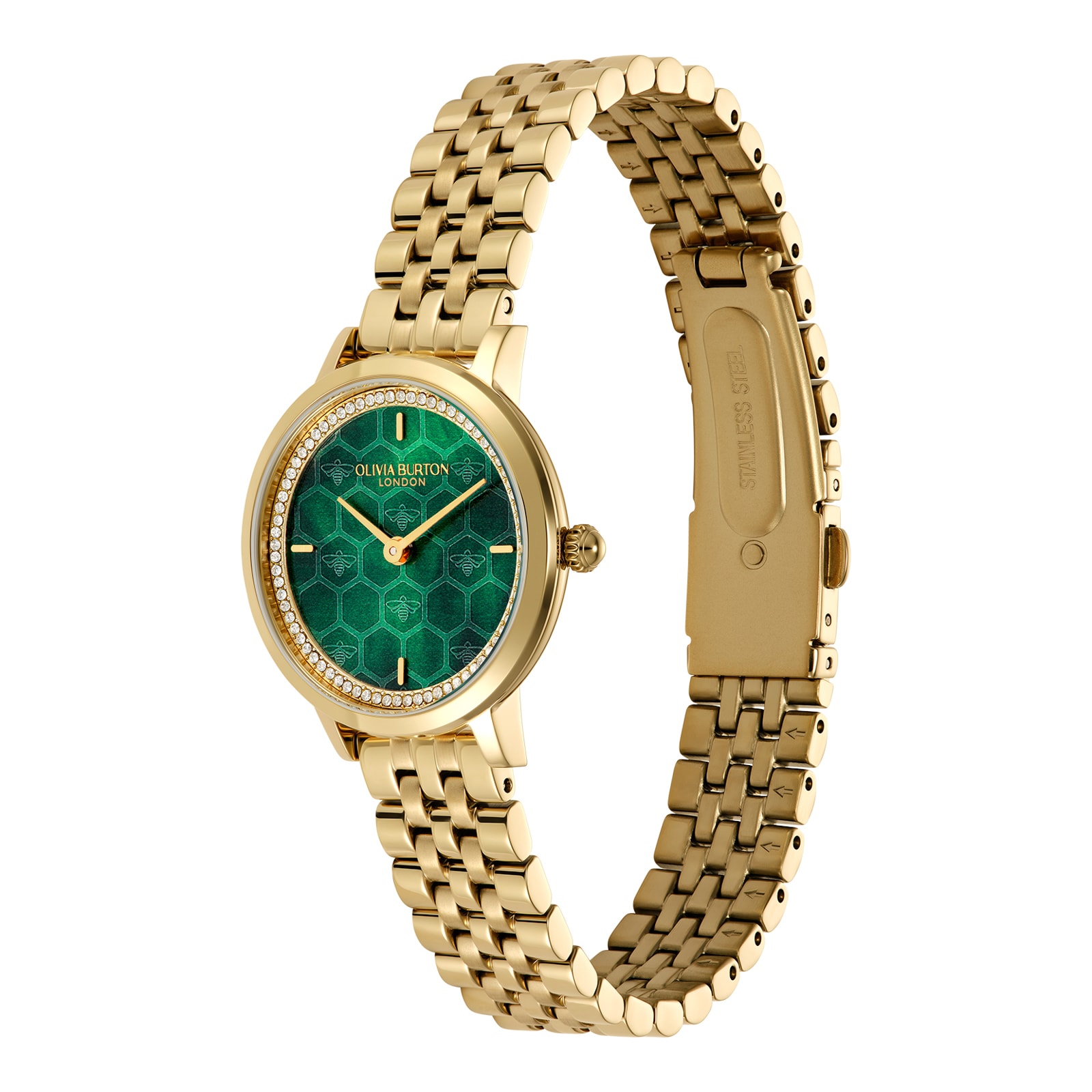 Olivia Burton Honeycomb 28mm Ladies Watch Gold
