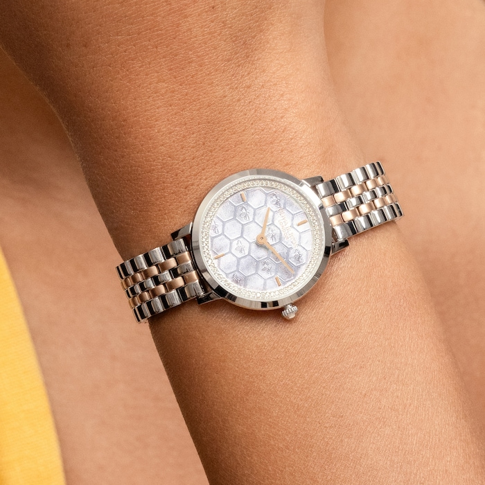 Olivia Burton Honeycomb 28mm Ladies Watch Silver