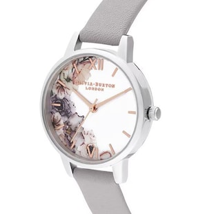 Olivia Burton Watercolour Florals 30mm Ladies Watch and Bracelet Gift Set