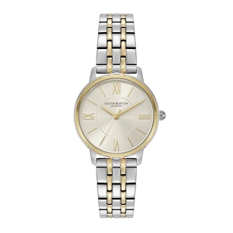 Olivia Burton Classic 30mm Westbourne White & Two Tone Bracelet Ladies Watch