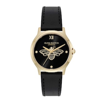 Olivia Burton Classic Bee 30mm Ladies Watch Black