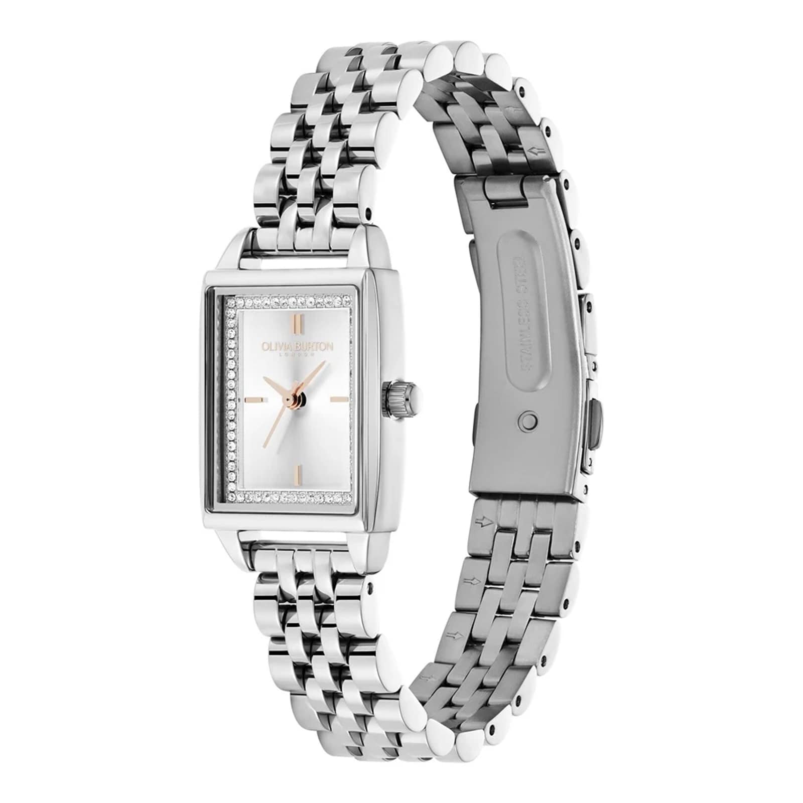 Olivia Burton Townhouse Steel Watch & Bracelet Gift Set