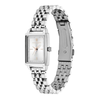 Olivia Burton Townhouse Steel Watch & Bracelet Gift Set Olivia Burton Townhouse Steel Watch & Bracelet Gift Set