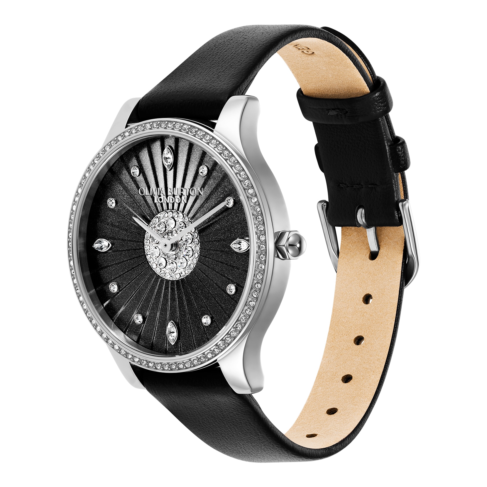Olivia Burton Hexa 36mm Ladies Watch Black
