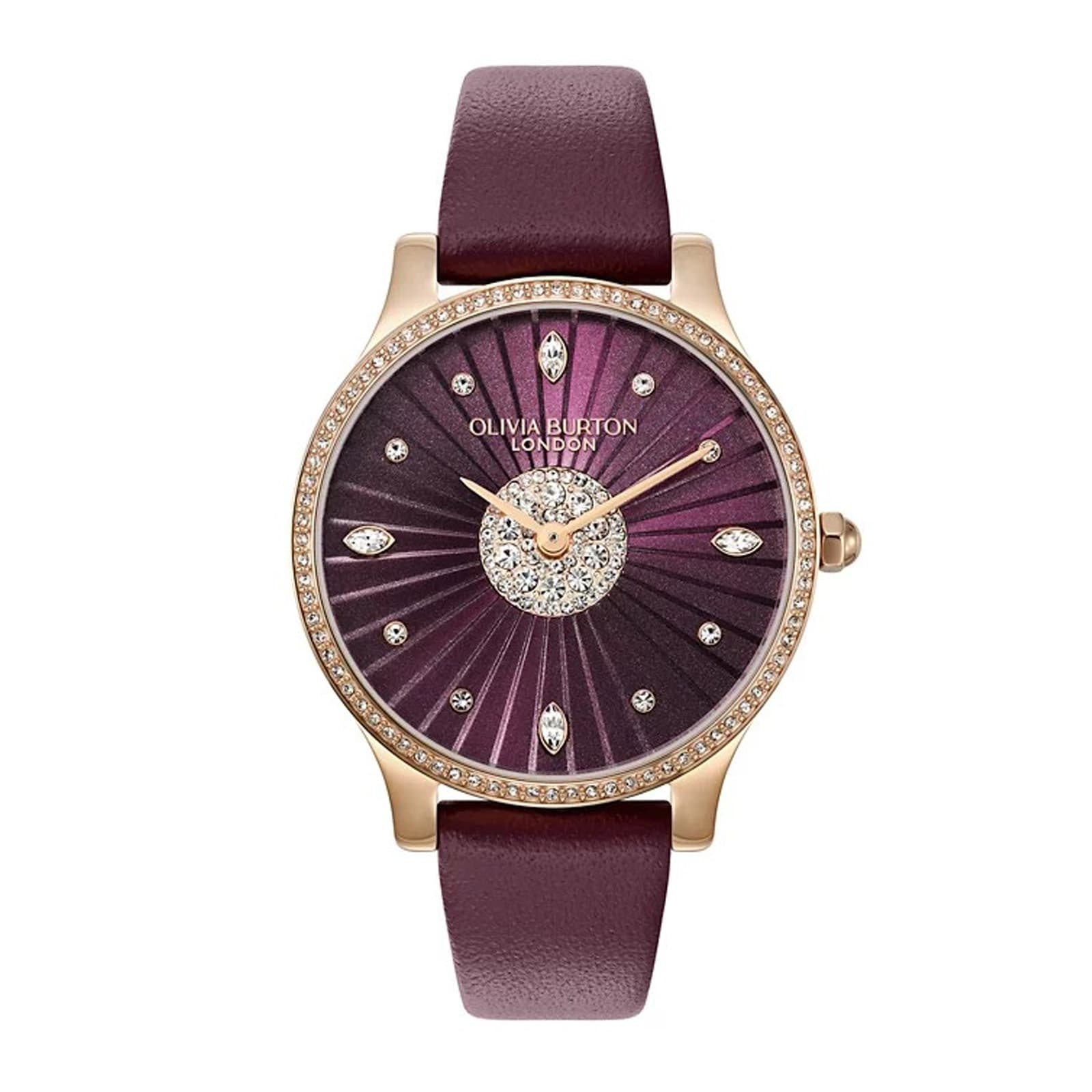 Olivia Burton Beaulieu Winter Holiday Cherry 36mm Ladies Watch Red