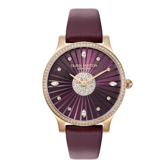 Olivia Burton Beaulieu Winter Holiday Cherry 36mm Ladies Watch Red Olivia Burton Beaulieu Winter Holiday Cherry 36mm Ladies Watch Red