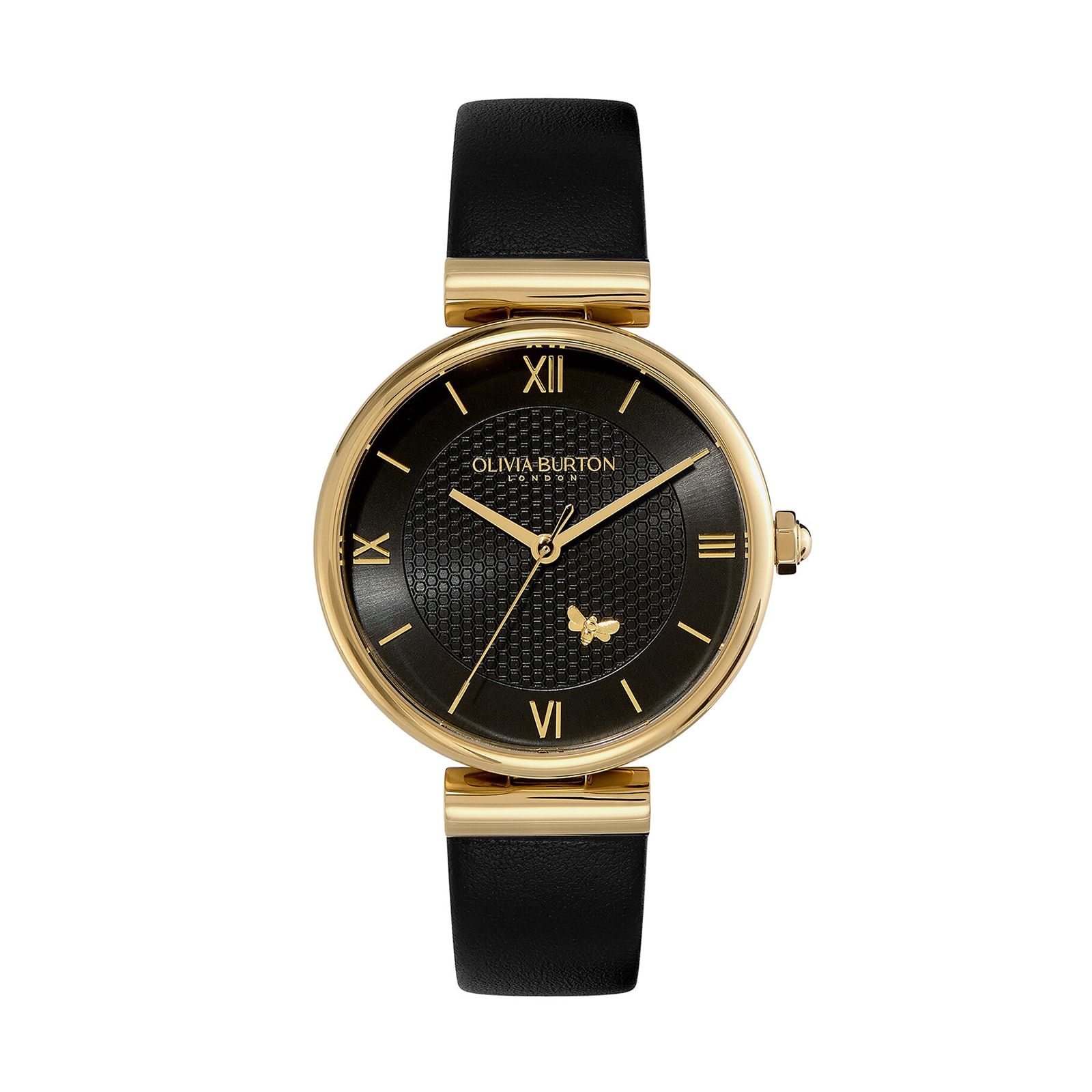Olivia Burton Signature Minima Bee T Bar 36mm Ladies Watch Black
