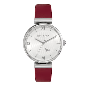 Olivia Burton Minima Bee 36mm Ladies Watch Silver Olivia Burton Minima Bee 36mm Ladies Watch Silver