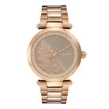Olivia Burton Signature Floral T-Bar 34mm Ladies Watch Grey