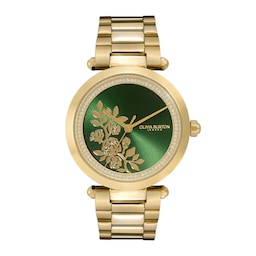 17730895 - Signature Floral T-Bar 34mm Ladies Watch Green