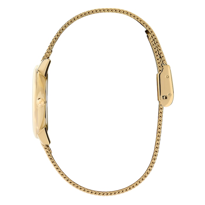 Olivia Burton Ultra Slim 28mm Ladies Watch Yellow Gold