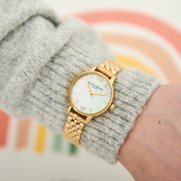 Olivia Burton Classic 30mm Ladies Watch Mother Of Pearl