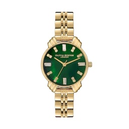 17730905 - Classic 30mm Ladies Watch Emerald And Gold