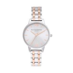 17730918 - The England 30mm Ladies Watch Silver And Carnation Gold