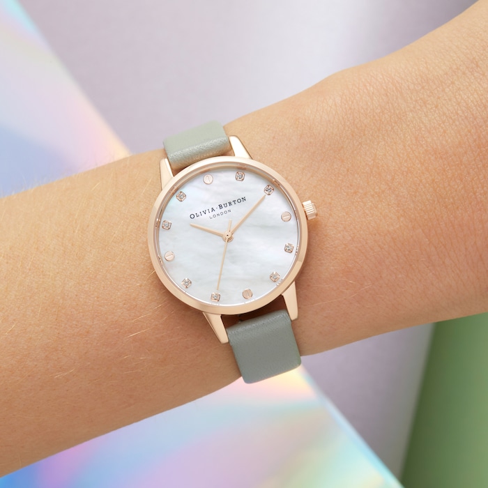 Olivia Burton Classic 30mm Ladies Watch Mother Of Pearl