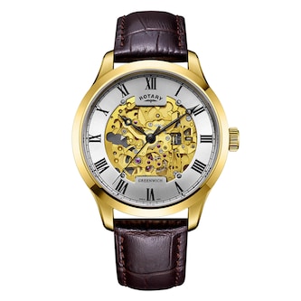 Rotary Greenwich 42mm Mens Watch Silver
