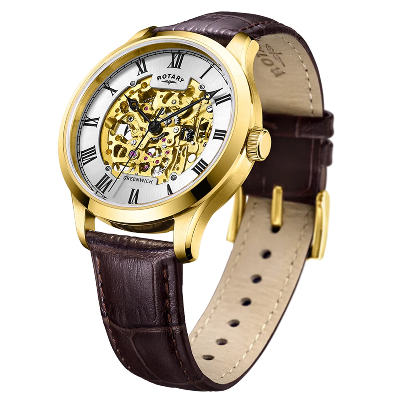 Rotary Greenwich 42mm Mens Watch Silver Rotary Greenwich 42mm Mens Watch Silver