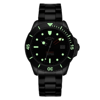 Rotary Seamatic 300 42mm Mens Watch Black Rotary Seamatic 300 42mm Mens Watch Black