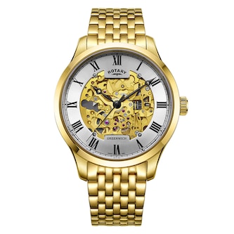 Rotary Greenwich 42mm Mens Watch Silver Rotary Greenwich 42mm Mens Watch Silver