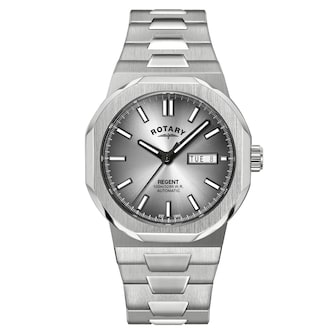 Rotary Regent 40mm Mens Watch Silver Rotary Regent 40mm Mens Watch Silver