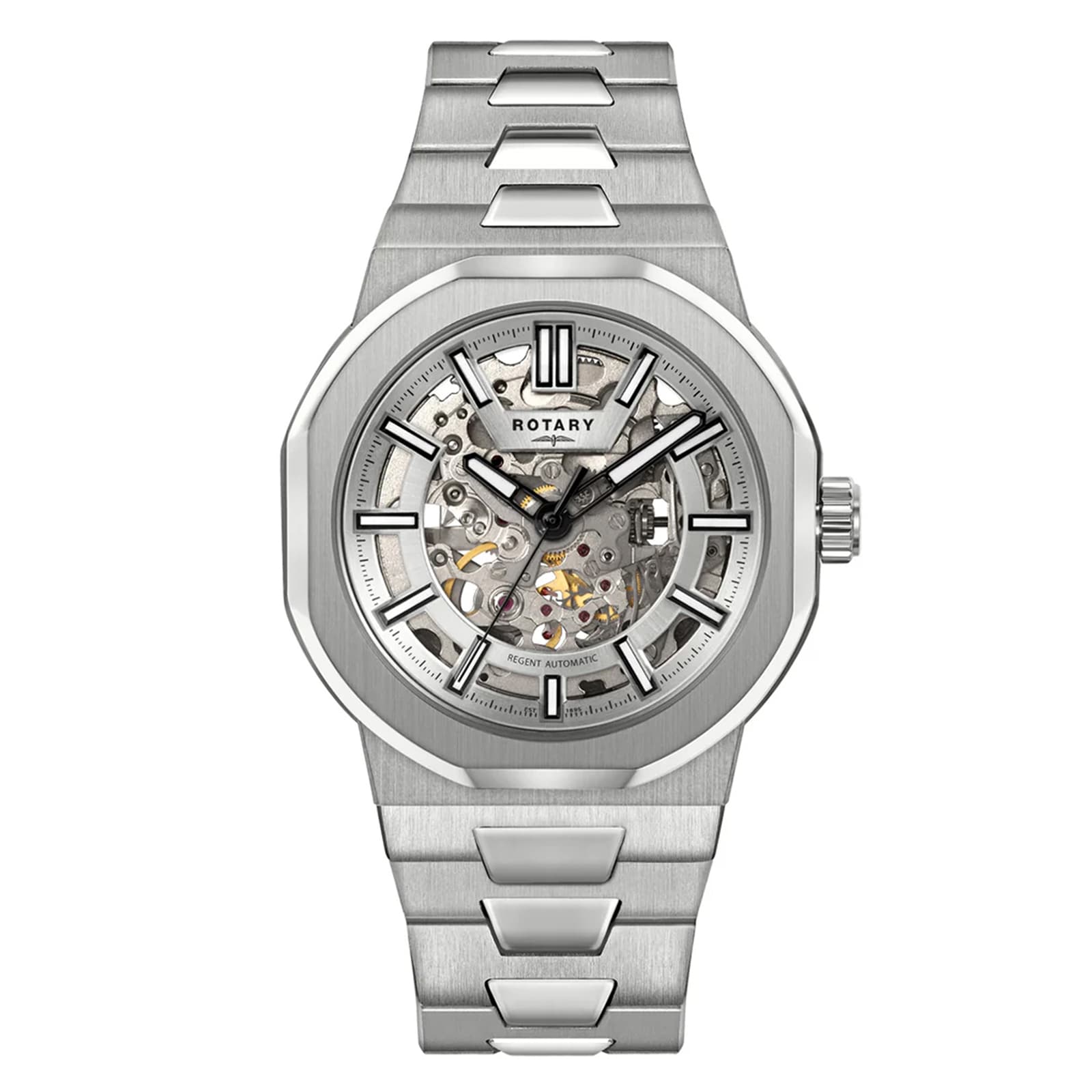 Rotary Regent 40mm Mens Watch Skeleton