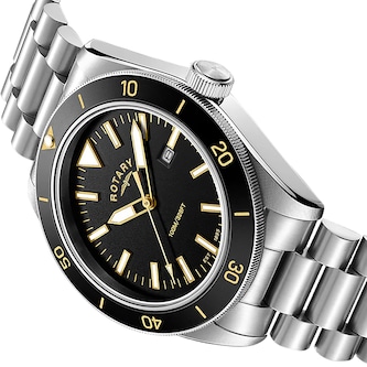Rotary Apex100 41mm Mens Watch Black