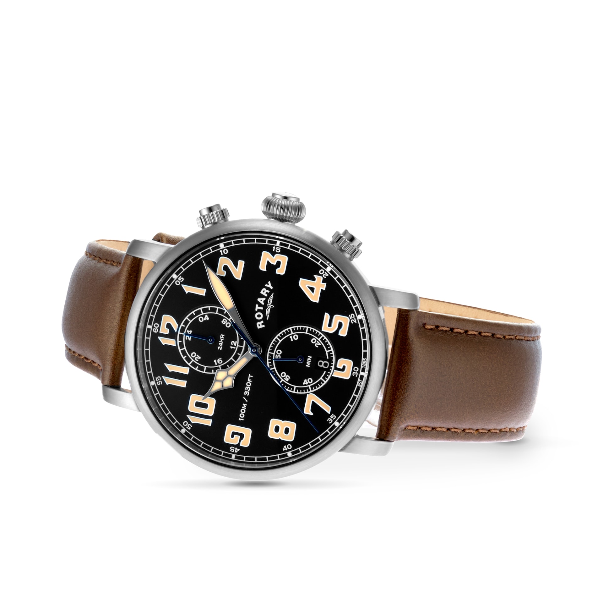 Rotary Apex100 Pilot 43mm Mens Watch Rotary Apex100 Pilot 43mm Mens Watch