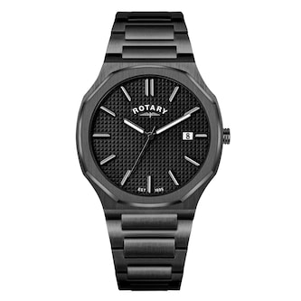 Rotary Heritage 40mm Mens Watch Black Rotary Heritage 40mm Mens Watch Black