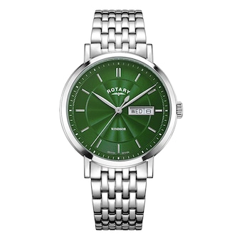 Rotary Heritage 37mm Mens Watch Green