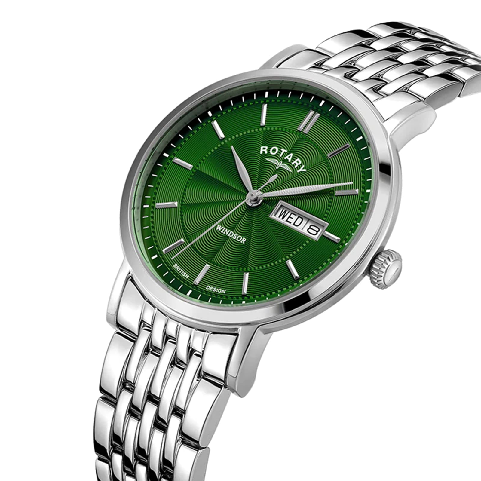 Rotary Heritage 37mm Mens Watch Green Rotary Heritage 37mm Mens Watch Green