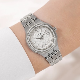 Rotary Brilliance 30mm Ladies Watch White Rotary Brilliance 30mm Ladies Watch White
