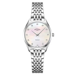 17750594 - Ultra Slim 27mm Ladies Watch Mother Of Pearl