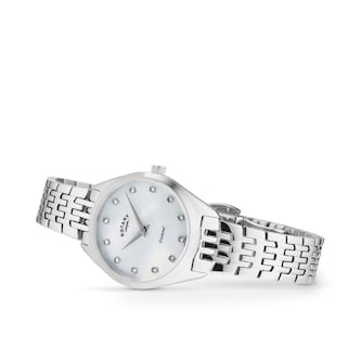 Rotary Ultra Slim 27mm Ladies Watch Mother Of Pearl