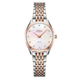Rotary Ultra Slim 27mm Ladies Watch Mother Of Pearl