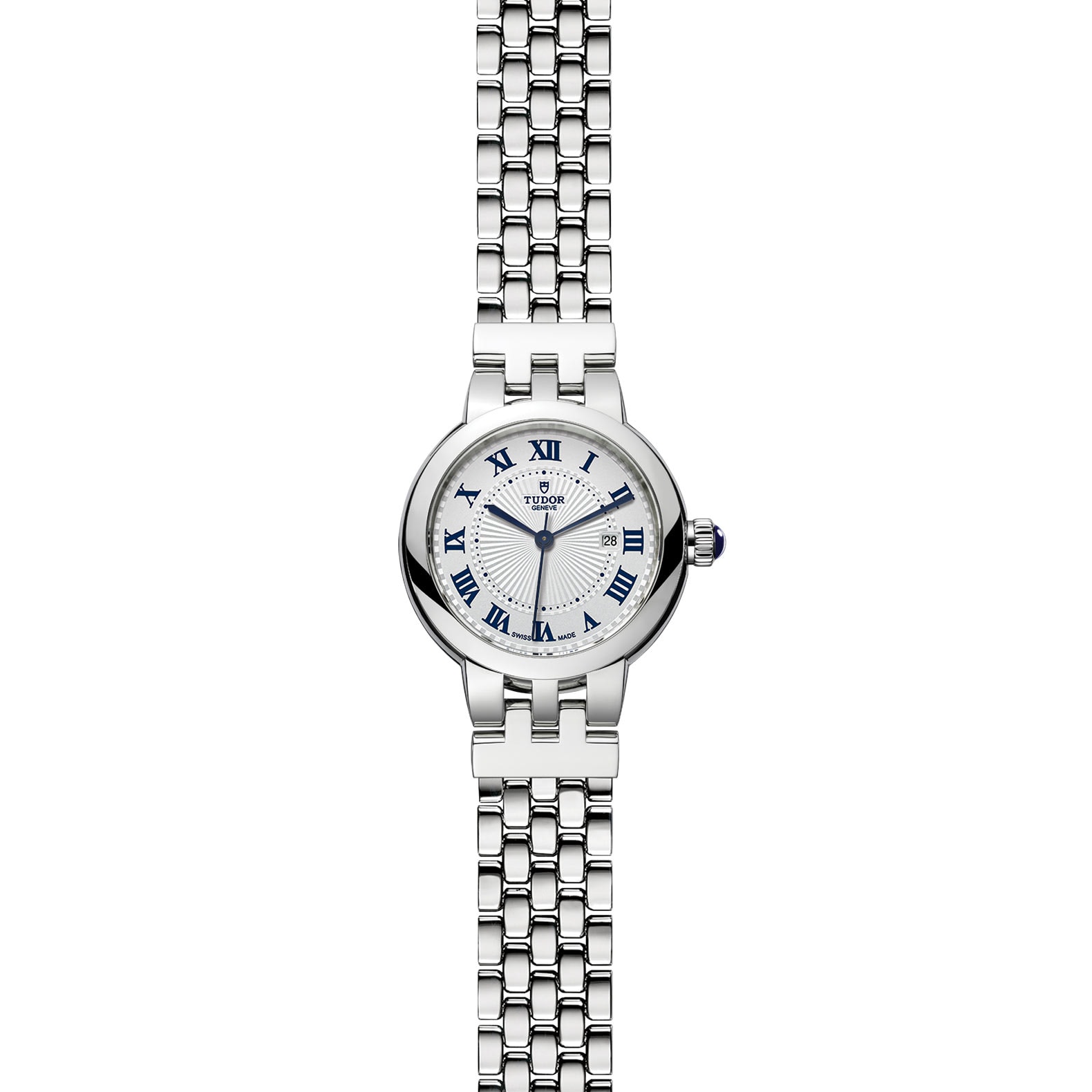Tudor Clair de Rose 30mm, Steel Case, White Dial