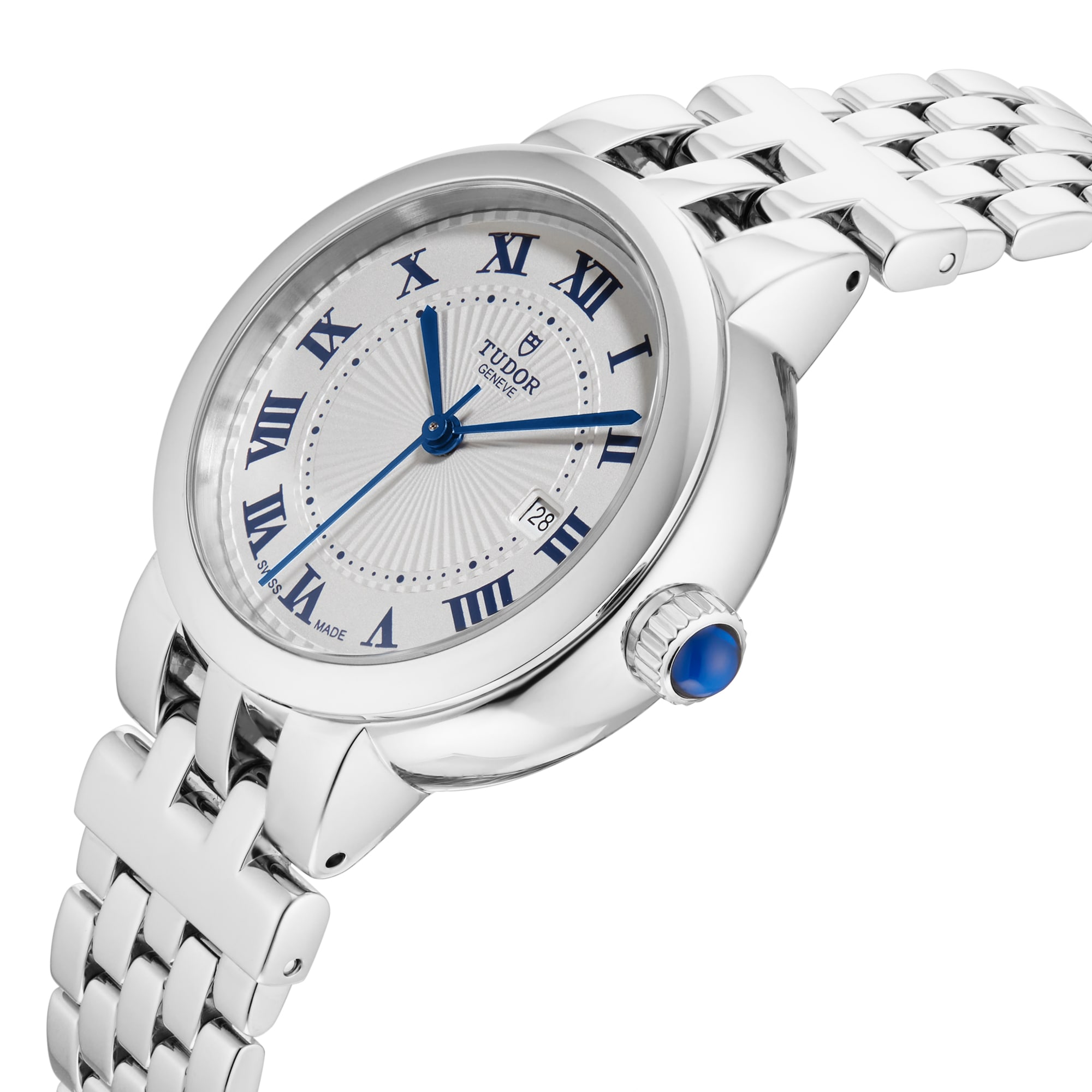Tudor Clair de Rose 30mm, Steel Case, White Dial