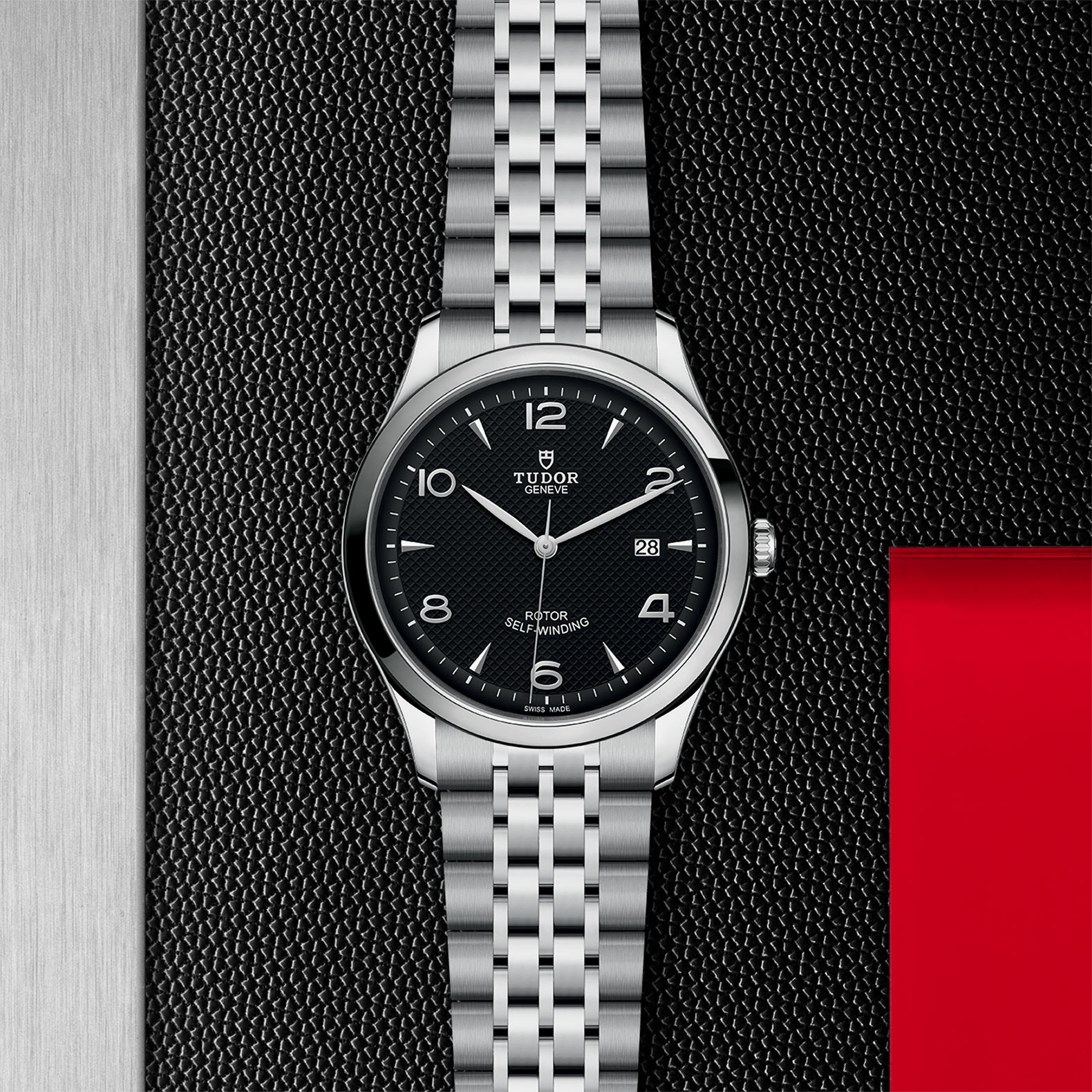 Tudor 1926 41mm Mens Watch Steel Case Black Dial
