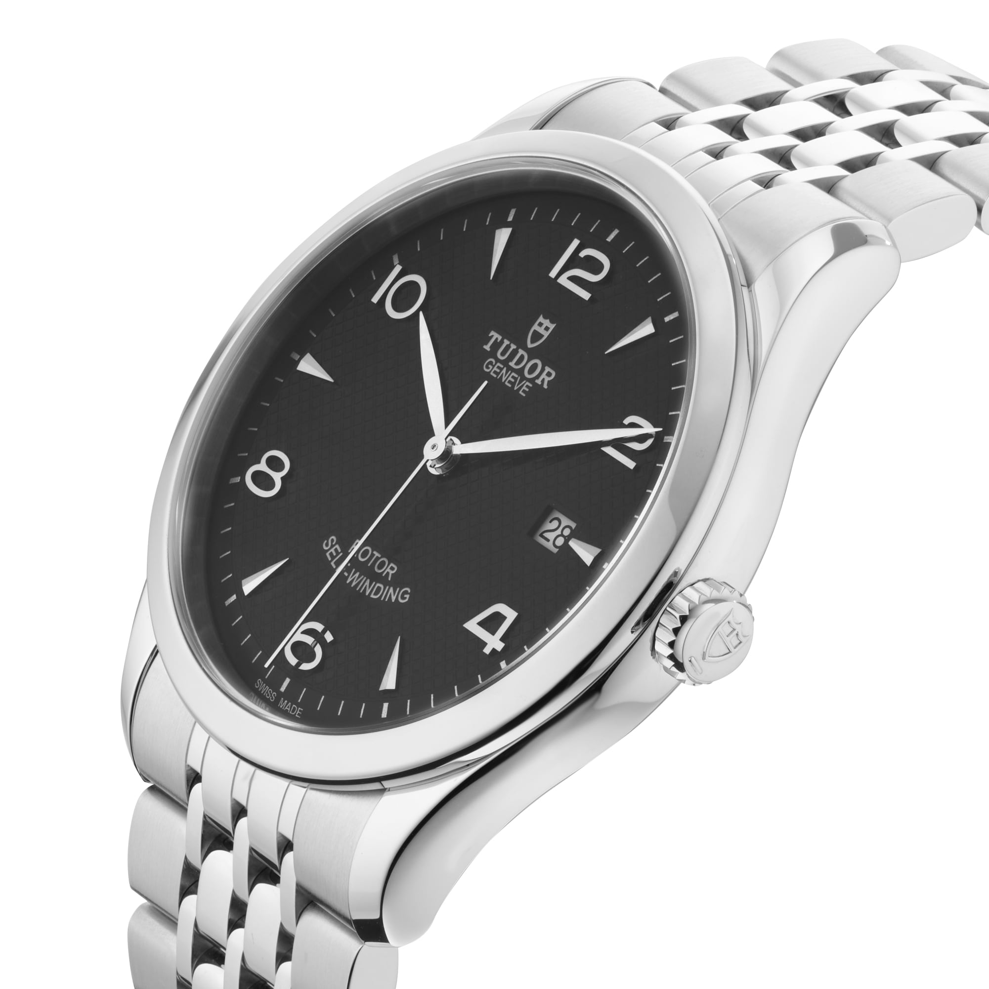 Tudor 1926 41mm Mens Watch Steel Case Black Dial